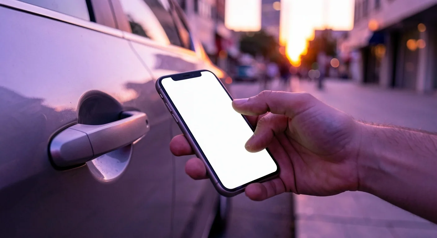 Apertura de vehículo desde el celular en carsharing